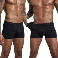 Bóxer de algodón con cintura elástica para hombre, calzoncillos ajustados para uso diario, suaves y transpirables, 100%, 6 piezas - details 0