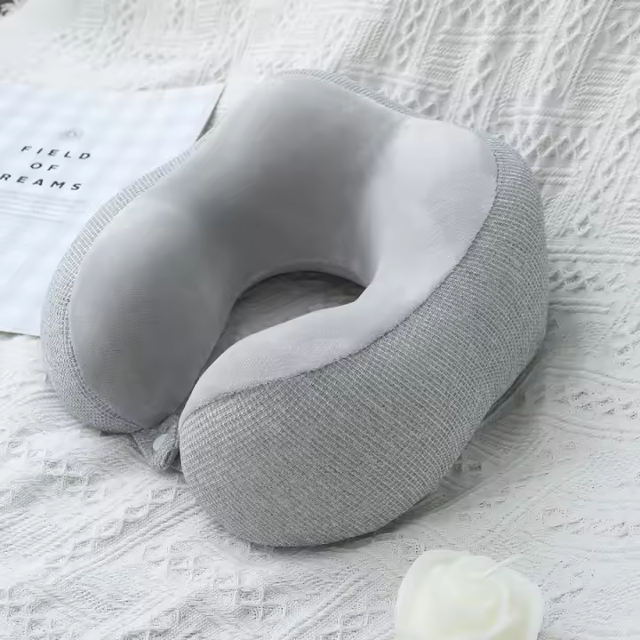 Almohada de Viaje, Almohada Cuello Viaje, Cojin Cuello Viaje con Cremallera, Almohada Avion, Collarin Cervical Viaje, Cojin Avion Cuello Viscoelastico - 1
