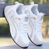 Zapatos deportivos impermeables de cuero para hombre, calzado de viaje - details 4