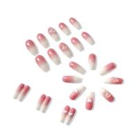 24 unidades/CA Color Degradable pegamento Artificial ataúd vacaciones linda chica bailarina falsa entrega gratuita decoración de uñas para mujer Com - details 1