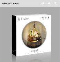 Microworld-rompecabezas 3D de Metal para niñas y adultos, modelo temático de Castillo, caja de música giratoria, juguetes de cumpleaños, regalos de Navidad - details 19