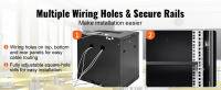 Gabinete rack para servidores de montaje en pared SucceBuy: gabinete con cerradura para equipos de TI y A/V, varios tamaños disponibles - details 3