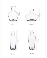 Botella de cristal hecha a mano perfecta para vino blanco de estilo simple y de alta calidad, 820 ml - details 0