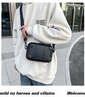 Bolso de remache personalizado para hombres de moda, popular bolso cuadrado pequeño blanco fresco, bolso de mensajero de hombro para mujeres de moda. - details 27