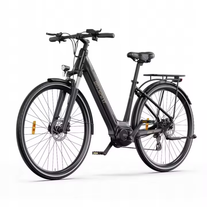 Bicicleta eléctrica Onesport OT07 BAFANG M200 27,5" negro 250 W - 1