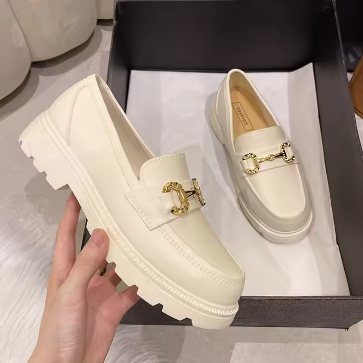 Zapatos Casuales con Punta Suave para Mujer, Nuevos Mocasines de Suela Gruesa, Modernos y Versátiles - 1