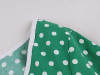 Vestido de Verano Vintage Hepburn Polka Dot de Contraste Cuello Cuadrado de los 50 Cintura Alta - details 23