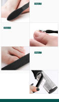 Cuidado de Pies Set de Pedicura con Cepillo de Raspado para Callos y Exfoliación Doble Cara de Acero Inoxidable 10 en 1 - details 8