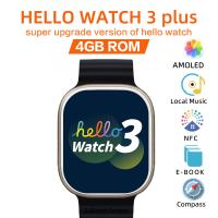Hello Watch 3 Plus-reloj inteligente para hombre y mujer, pulsera deportiva Ultra AMOLED de 49mm, NFC, brújula, Bluetooth, llamadas, color negro - details 1