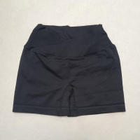Hamidou pantalones cortos deportivos para mujer, Shorts de Yoga con cintura cruzada, gimnasio, entrenamiento, correr, cintura alta, realce de cadera, sin costuras, Fitness - details 12