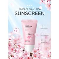 Laikou Sakura Cream Protector solar coreano Bloqueador facial Spf50 Loción aislante blanqueadora hidratante 30g - details 1
