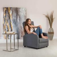 Sillón de Relajación Retrocedible Compacto, 2 Posiciones de Inclinación y Posición Cero, Apertura Push, Muebles de Masaje - details 22