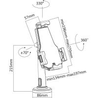 Soporte Profesional para Tablet AISENS Montaje en Pared Antirrobo 8 a 11 Pulgadas - details 1