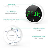 ORIA-termómetro redondo Digital LCD para acuario, medidor electrónico de temperatura para pecera, caja de reptiles, Mini termómetro - details 6