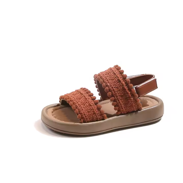 Sandalias casuales de moda para niña Nova, sandalias de playa con punta abierta y suela blanda para niños medianos y mayores - 1