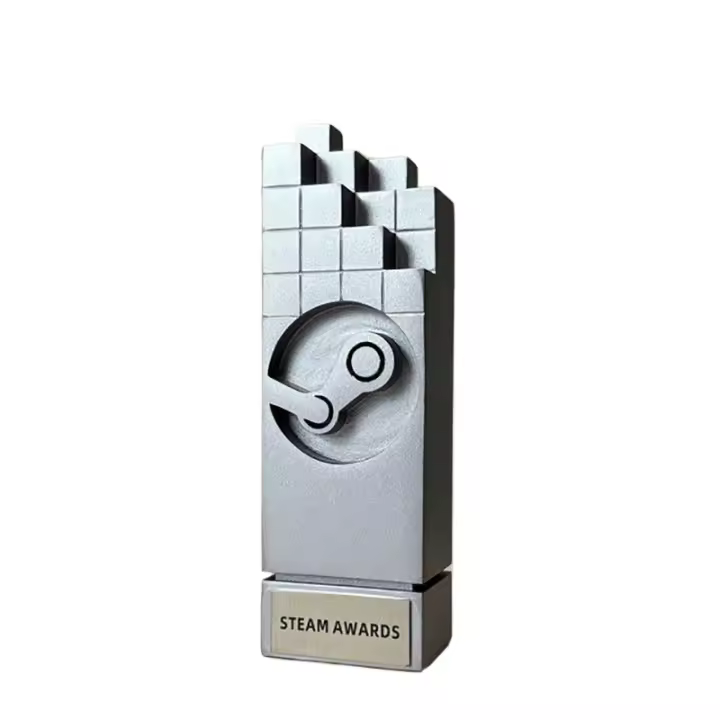 Figuras Cyberpunk modernas, trofeo de premios de juegos Steam, decoración de escritorio de ordenador, regalos creativos con impresión 3D, adornos en miniatura - 1