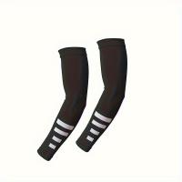 5 Mangas de protección solar de verano para deportes - Protección, Tela de secado rápido y transpirable, Diseño de franja reflectante elástica, Material de spandex, Lavar a mano - Ideal para correr de noche, ciclismo, golf, senderismo y conducir - details 9