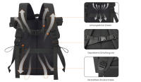 22L/32L Mochila de viaje de moda para hombres, mujeres, estudiantes, ligera con cierre de rodillo para la universidad, colegio, simple mochila de viaje deportiva para el día - details 5