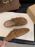 Nuevos Zapatillas de Plataforma para Mujer Primavera-Verano 2025 Versátiles Cordones de Media Pantorrilla en Piel Arrugada - details 2