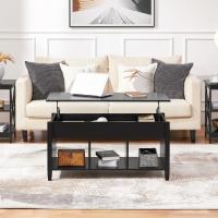 Mesa de Café Elevable con Cajón Estilo Moderno para Sala Patas de Madera Maciza - details 20