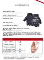 Guantes de Motocicleta MJMOTO Transpirables Antideslizantes Protección de Casco Duro Ligero Resistente al Desgaste Adecuados para Conducción en Ciudad, Off-road, Skateboarding Tallas M-XL - details 8