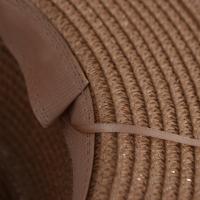 Sombrero tejido de paja de estilo coreano a la moda, sombrero de ala ancha cóncavo con protección solar, sombrero de cubo, sombrilla de ala plana, sombrero de sol para mujer, playa - details 6