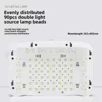 Secador de Uñas LED Lámpara UV para Esmalte de Uñas de Gel Sensor de Movimiento Manicura Pedicura Herramientas de Salón Gran Espacio - details 3