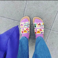 Zapatillas planas para mujer 2025 nuevas sandalias bordadas con suela de corcho ~ sandalias de vacaciones de verano - details 8