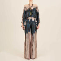 2025 Nuevo top suelto con mangas de murciélago, conjunto de moda con pantalones de pierna ancha, conjunto de dos piezas para mujer - details 7