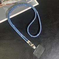 Cordón colgante con purpurina y diamantes de imitación para teléfono, cadena cruzada de estilo largo, cuerda para teléfono móvil, cadena de lujo antipérdida para teléfono móvil - details 10