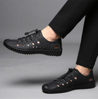 Masculino2025Nuevas Sandalias de Playa Antideslizantes Huecas Casuales para Hombres de Verano - details 5