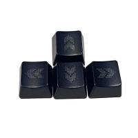 4PCS DIY ABS Direction Arrows Keys Keycaps Backlit nical Keyboard Keycap OEM Profile Translucent for Key Cap Drop Shipping - details 1