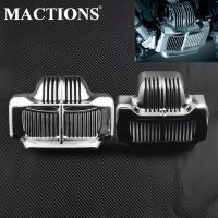 Cubierta de refrigerador de aceite para motocicleta, accesorio negro/cromo para Harley Touring Road King, Electra Street Glide Trike FLHT FLTR FLHX 2011-2015 - details 0