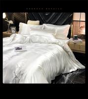 Juego de cama de seda Mulberry, Funda nórdica de seda con sábanas de tamaño Queen, Juego de cama King - details 16