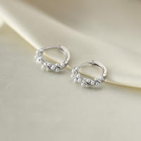 Pendientes de Ar con Perlas de Plata de Ley 925 para Mujer, pendientes de Ar con Perlas para adolescentes, pendientes de Novia para Boda - details 1