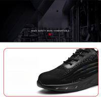 Los hombres de moda zapatos deportivos anti-smash anti-perforación flyknit ligero cómodo colchón de aire de amortiguación de choque zapatos deportivos zapatos para correr - details 9
