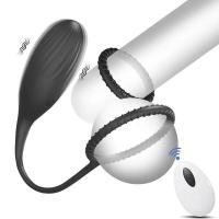 Empaquetado privado SEX Control remoto Butt Plug Masajeador de próstata Vibrador anal con anillo estimulante del perineo Juguete sexual para hombres - details 3