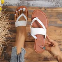 Sandalias Planas de Punta Peep Suela Antideslizante, Transpirable, Estilo Bohemio Retro para Mujeres Zapatos Casuales de Playa para Primavera/Verano - details 4