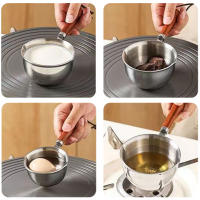 Mini olla de aceite con mango de madera, sartén de aceite de cocina multiusos para el hogar - details 1