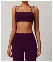 Sujetador de Yoga suave con espalda de belleza para mujer, entrenamiento de gimnasio, deportes de secado rápido, Top elástico con doble hombro y cuello, ropa interior para correr y Fitness al aire libre - details 32