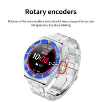 Relojes inteligentes frecuencia cardíaca presión arterial Bluetooth llamadas hombre mujer reloj - details 5