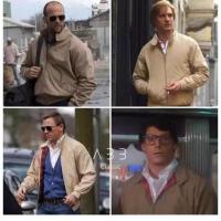 Chaqueta americana Harrington G9 pilot con cuello levantado para hombre, primavera 2024 - details 3