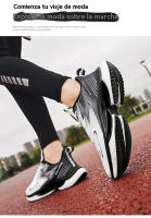 Zapatillas de deporte que absorben los golpes Zapatos de malla de fondo suave de verano Zapatos para correr ultraligeros con plataforma - details 4