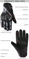 Suomy-guantes de moto transpirables para hombre y mujer, manoplas de dedo completo para moto, ATV, MTB, Protección deportiva, color rosa, Invierno - details 7