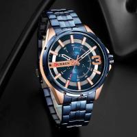 Reloj de Acero Inoxidable con Cuarzo de Lujo CURREN 8333 Accesorio Individual para Hombres de Negocios Resistente al Agua Moda Casual - details 2