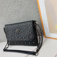 Bolso Cruzado De Cuero PU Negro Vintage Con Hebilla Y Estilo De Calavera Para Mujer Bolso De Hombro Moda Diseñador Bolsos - details 4
