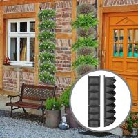 7 bolsas verticales, colgante de pared de tela de fieltro, ETA de jardín al aire libre, contenedor para plantar flores y verduras - details 6