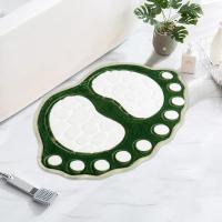 Alfombras de baño súper absorbentes antideslizantes, alfombras de baño de adoquines lavables, lindas alfombras de área de espuma viscoelástica en forma de pie - details 3