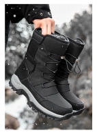 Botas de nieve cálidas y afelpadas para hombre, botines informales de alta calidad, impermeables y antideslizantes, para senderismo y trabajo en invierno - details 8