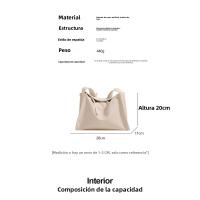 Nueva moda de moda patrón simple correa de hombro ancha bolso de hombro bolso de mensajero versátil de alta gama para mujer - details 0